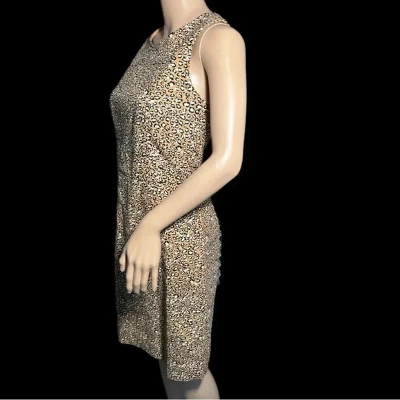 NWT J. CREW Basketweave Sleeveless Sheath Dress Leopard Print Women’s Sz 2 XS/S - Picture 6 of 14